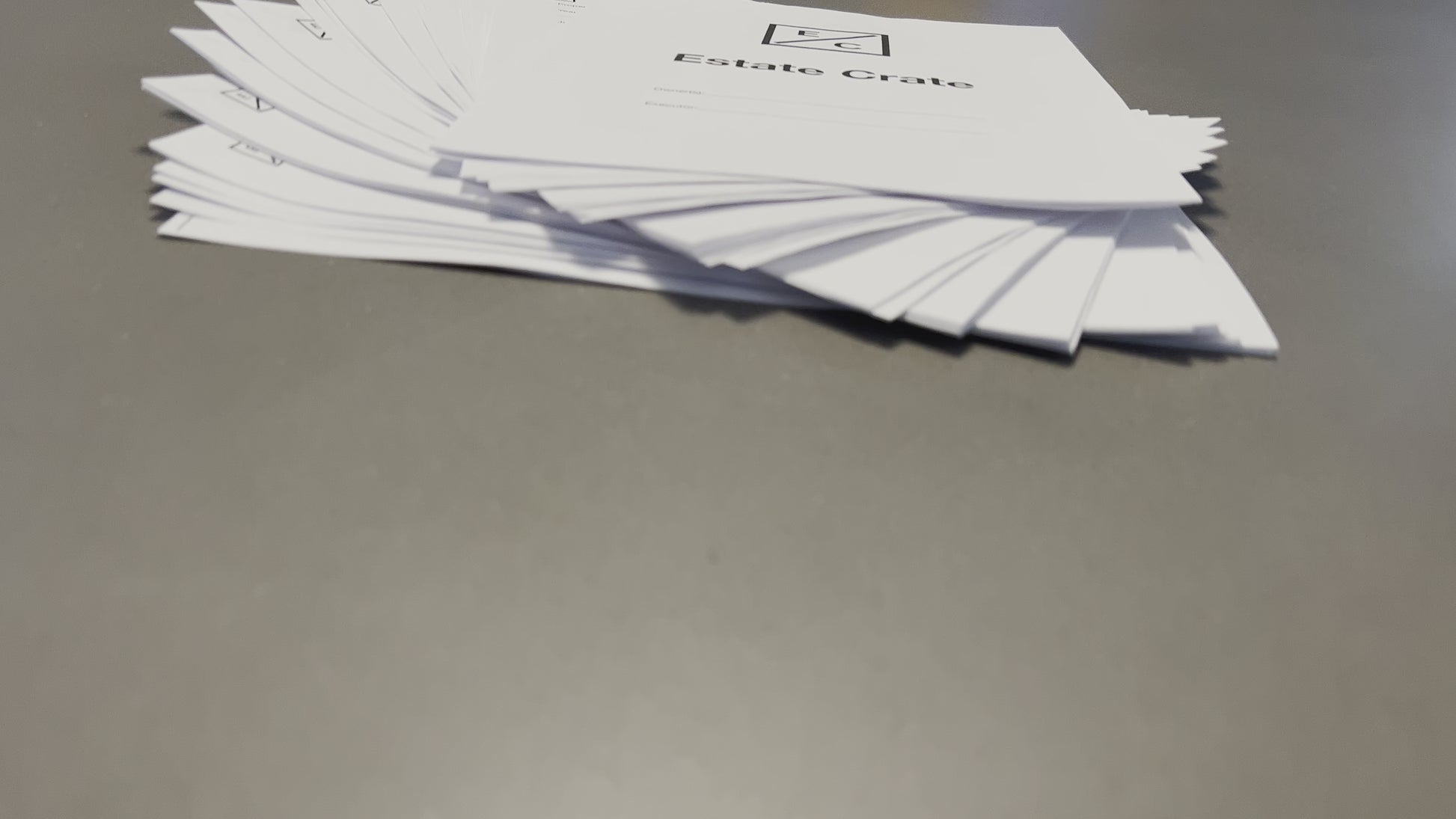 Fanned workbook flyover